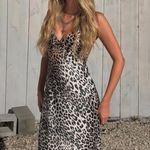 ZARA  maxi dress cheetah leopard animal print slip satin evening party cocktail Photo 1