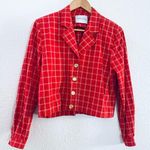 Doncaster Vintage  red striped button up blazer jakcet size 6 Photo 0