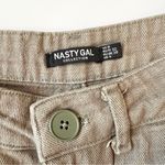 Nasty Gal  Olive Green High Rise Cargo Pants Photo 4