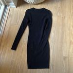 White Fox Boutique WHITE FOX Black Ribbed Dress Photo 2