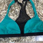 Lululemon Athletica Blue and Black Racerback Sports Bra Photo 0