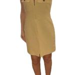 Laundry by Shelli Segal Laundry Linen Silk Yellow Dress Photo 2
