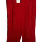 Commense Red High Waist Wide Leg Trousers Pants XS Extra Small New Photo 0