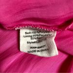 Line and Dot  Adelyn Hot Pink Maxi Slip Dress Square Neck Spaghetti Straps Ruffle L Photo 13