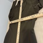 Le Suit  Women Long Sleeve Lined Lapel Notch Blazer Olive Green 12 Hidden Button Photo 13