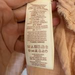 Free People Peach Ruffle Hem Boho Top L – Long Sleeve Romantic Slouchy Pullover Photo 5