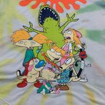 Nickelodeon ‎ yellow and white tie dye t-shirt size M Photo 1