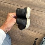 Ecco  black leather simpil loafer white rubber sole Photo 6