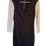 Victoria's Secret Victoria’s Secret Long Sleeve Bodycon Dress Black Light Gray Photo 0