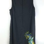 Maggie Barnes  Shift Dress Sleeveless Scoop Neck Floral Black Size 20W Photo 1