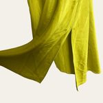 EXPRESS Satin Cowl Neck Midi Slip Dress in Lime Green Size Small Photo 8