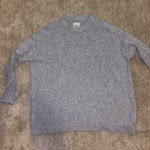 Aerie  Gray Oversized Crewneck Sweater Photo 0