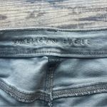 American Eagle  Womens Gray Mom Jean Denim Stretch Size 8 Long Photo 7