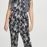 Rebecca Taylor  Paisley Printed Jumpsuit in Black 12 Womens Floral Dressy Outfit Photo 11