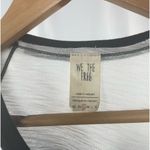 Free People We The Free Friday Fever Mixed Media Top in Black Size Small Photo 2