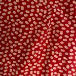 Marie Oliver $258 10 McKenzie Silk Polka Dot Maxi Tiered Skirt Red Spotted Long Photo 4