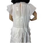 Banana Republic NWT Selene embroidered white maxi dress peaseant size medium Photo 7