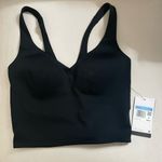 Nike  NWT Alate Lightweight Padded Sewn In Pads Sports Bra Dri Fit Black Size M Photo 2