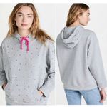 Terez NEW  Gray Gemstone Hoodie Sweatshirt Small Photo 1