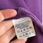 Lands' End Lands’ End Woman’s Plus Size Purple Fleece Quarter Zip Pullover Sz 1X (16W-18W) Photo 3