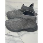 Bebe Women's‎ Sz 6.5  Silver With Sparkle  Accent Slip On No Tie Sneaker  S-661 Photo 2