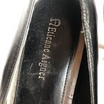 Etienne Aigner  Women's Chunky Heel Black Leather Pumps Size 9 Photo 5