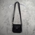 Coach  Swingpack Crossbody Bag Black Leather Turnlock Pocket Adjustable Strap Photo 1