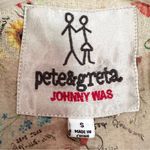 Johnny Was Pete & Greta Johnny Was Floral Linen Blazer Jacket Women's Small Tan Red NWT Photo 2