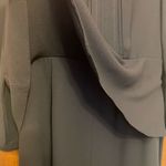 Liz Claiborne  LIZ NOW Navy Long Sleeve Vintage Peplum Top Dress Photo 4