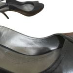 Tahari  Lacey Slingback Peep Toe Stiletto Heel Pumps Black Women Size 11M Photo 7