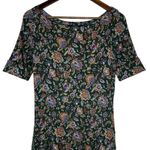 Ralph Lauren Midi Dress Black Label Green Floral size Medium Photo 1