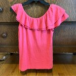 Lilly Pulitzer  Wynne ruffle cotton asymmetrical tank top Small Photo 1