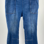 Pilcro and the Letterpress  cropped raw hem‎ bootcut jeans, side zip, size 33 Photo 0