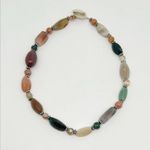 Handmade Beaded Necklace Neutral Natural Colors Western Artisan Hand Crafted Brown Photo 0