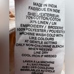 Anthropologie  Avec Les Filles Cutwork Linen Trench Coat M Photo 5