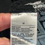 Old Navy Spaghetti Strap Black Flowy Top White Embroidery New Photo 8