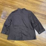 Chico's Additions by Jacket Brown 3/4 Sleeve Button Up Collared Womens Large Photo 3