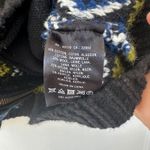 Sparrow Cardigan Sweater Knit Open Front Pockets Fair Isle Small Anthropologie Black Photo 3