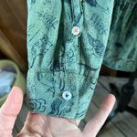 Holding Horses Anthropologie Arabel Ruffle Hem Animal Print Shirt Size 0 Photo 5