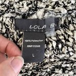 Lola B Popcorn Knit Lace Pullover Sweater Black Size undefined Photo 7