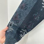 Expressions Vintage Argyle Longline Cardigan Navy Grey Eclectic Grandpacore L Blue Size L Photo 4