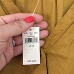 Aerie NWT mustard yellow cropped puff sleeve blouse XS Photo 3