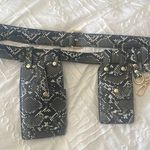 Snakeprint Faux Leather Belt Bag Photo 0