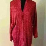 Chris & Carol  Red Cardigan Sz large Photo 0