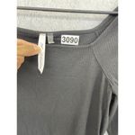 Ny Collection  Women's Bodysuit Ribbed 3/4 Sleeve Solid Black Medium Photo 11