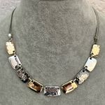 Nine West Vintage Mixed Metal Hammered & Smooth Necklace Photo 0
