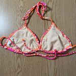B3 Women’s Sand and Sun String Bikini 👙 Top Pink orange Flower Child size Medium Photo 1