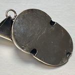 VTG Two Tone Silver Gold Baseball Cap Pendant 2.25” Length Bold Chunky Punk Photo 1