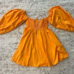For Love & Lemons Saint Lucia Orange Mini Dress Photo 9