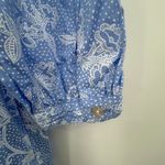 Eileen West ballet nightgown women's small blue floral embroidered button front Photo 6